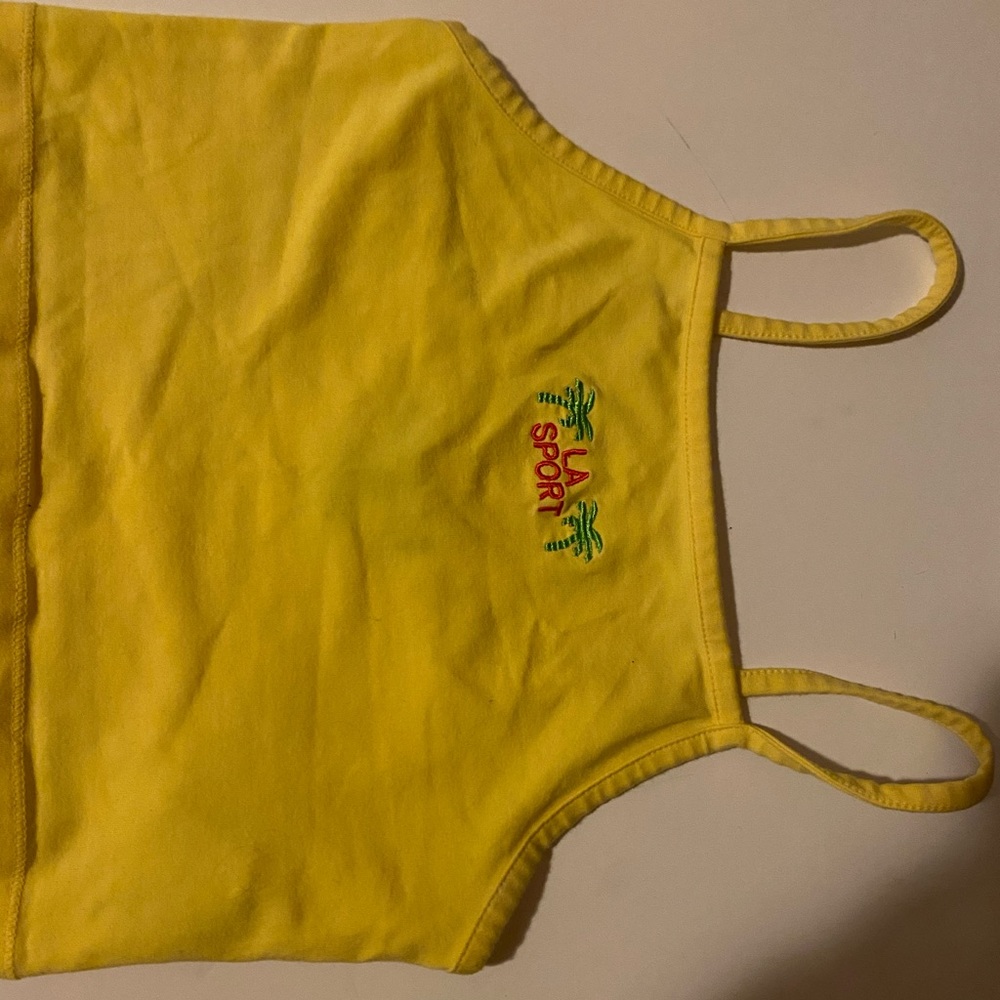 yellow crop tank